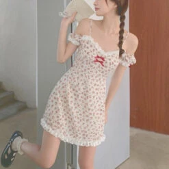 Floral Nymph Dress 40 Floral Nymph Dress -Clothing Discount Store floral nymph dress dollcore dollette dresses angel ddlg playground 764