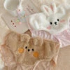 Fluffy Bunny Undies 1 Fluffy Bunny Undies -Clothing Discount Store fluffy bunny undies bear m 40 50kg 1pc ears rabbit fuzzy panties underwear kawaii babe 442