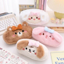 Fluffy Kawaii Pencil Cases -Clothing Discount Store fluffy kawaii pencil cases pen bear bears bunny fluffy 309