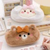 Fluffy Kawaii Pencil Cases -Clothing Discount Store fluffy kawaii pencil cases pen bear bears bunny fluffy 681