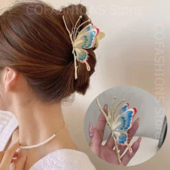 Flutter Hair Clips -Clothing Discount Store flutter hair clips barettes butterflies butterfly accessories clip kawaii babe 176