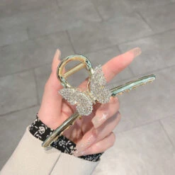 Flutter Hair Clips -Clothing Discount Store flutter hair clips single diamond butterfly barettes butterflies accessories clip kawaii babe 170