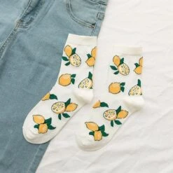 Fruity Sockies 25 Fruity Sockies -Clothing Discount Store fruity sockies lemons ankle socks avocado avocadoes avocados bananas ddlg playground 949