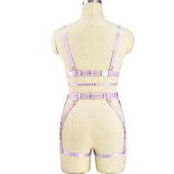 Full Satin Body Harness -Clothing Discount Store full satin body harness bowknots bows chest harness harnesses leg harness kawaii babe 934