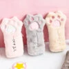 Furry Kitten Paw Pencil Case -Clothing Discount Store furry kitten paw pencil case pen cases pencil case paw cosmetic 177