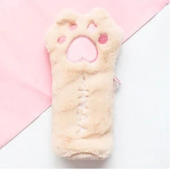 Furry Kitten Paw Pencil Case -Clothing Discount Store furry kitten paw pencil case pen cases pencil case paw cosmetic 905