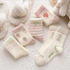 Fuzzy Berry Socks -Clothing Discount Store fuzzy berry socks berries furry kawaii babe 571
