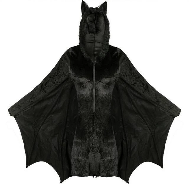 Fuzzy Black Bat Costume Set 10 Fuzzy Black Bat Costume Set - Image 8