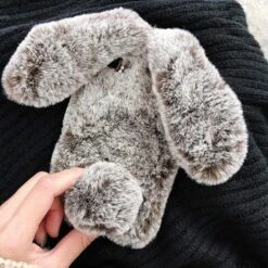 Fuzzy Bunny IPhone Case -Clothing Discount Store fuzzy bunny iphone case for 6 6s brown 3d android phone cases apple iphones ears kawaii babe ddlg playground 135