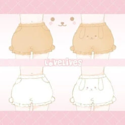 Baby Bun Bloomers 11 Baby Bun Bloomers -Clothing Discount Store fuzzy furry bunny rabbit bloomers shorts kawaii cute 317