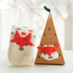 Fuzzy Holiday Animal Socks -Clothing Discount Store fuzzy holiday animal socks animal socks furry adult sized adorable 734