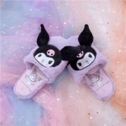 Fuzzy Bunny Embroidered Slippers -Clothing Discount Store fuzzy kuromi slippers baby bunny bunnies rabbit shoes cinnamoroll ddlg playground 333