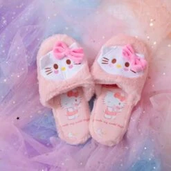 Fuzzy Bunny Embroidered Slippers -Clothing Discount Store fuzzy kuromi slippers kitty baby bunny bunnies rabbit shoes cinnamoroll ddlg playground 785