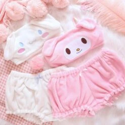 Fuzzy Kawaii Lingerie Set