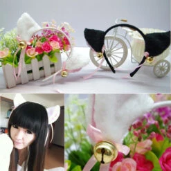 Fuzzy Neko Ears -Clothing Discount Store fuzzy neko ears headbands cat ear headband cat bell head band 221