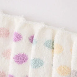 Polkadot Fuzzy Thigh Highs 30 Polkadot Fuzzy Thigh Highs -Clothing Discount Store fuzzy spotted thigh highs socks furry fuzzy fuzzy stockings knee 333