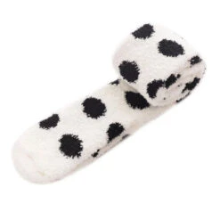 Polkadot Fuzzy Thigh Highs 35 Polkadot Fuzzy Thigh Highs -Clothing Discount Store fuzzy spotted thigh highs socks furry fuzzy fuzzy stockings knee 665