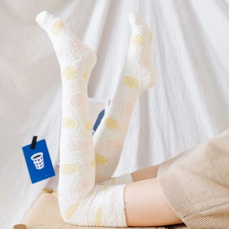 Polkadot Fuzzy Thigh Highs 8 Polkadot Fuzzy Thigh Highs - Image 6