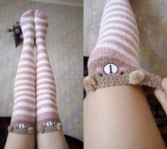 Fuzzy Thigh Highs (15+ Styles) 15 Fuzzy Thigh Highs (15+ Styles) - Image 13