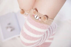 Fuzzy Thigh Highs (15+ Styles) 29 Fuzzy Thigh Highs (15+ Styles) -Clothing Discount Store fuzzy thigh highs 15 styles socks thigh high kawaii babe furry 325