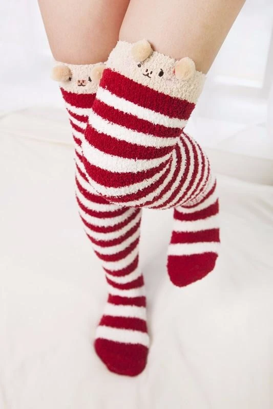 Fuzzy Thigh Highs (15+ Styles) 13 Fuzzy Thigh Highs (15+ Styles) - Image 11