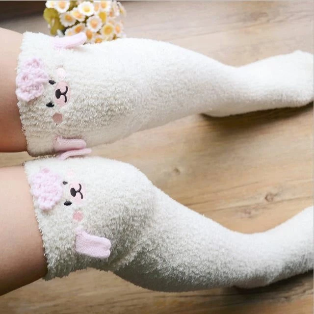 Fuzzy Thigh Highs (15+ Styles) 11 Fuzzy Thigh Highs (15+ Styles) - Image 9