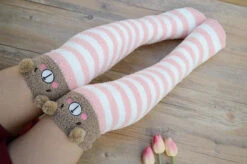 Fuzzy Thigh Highs (15+ Styles) 28 Fuzzy Thigh Highs (15+ Styles) -Clothing Discount Store fuzzy thigh highs 15 styles socks thigh high kawaii babe furry 606