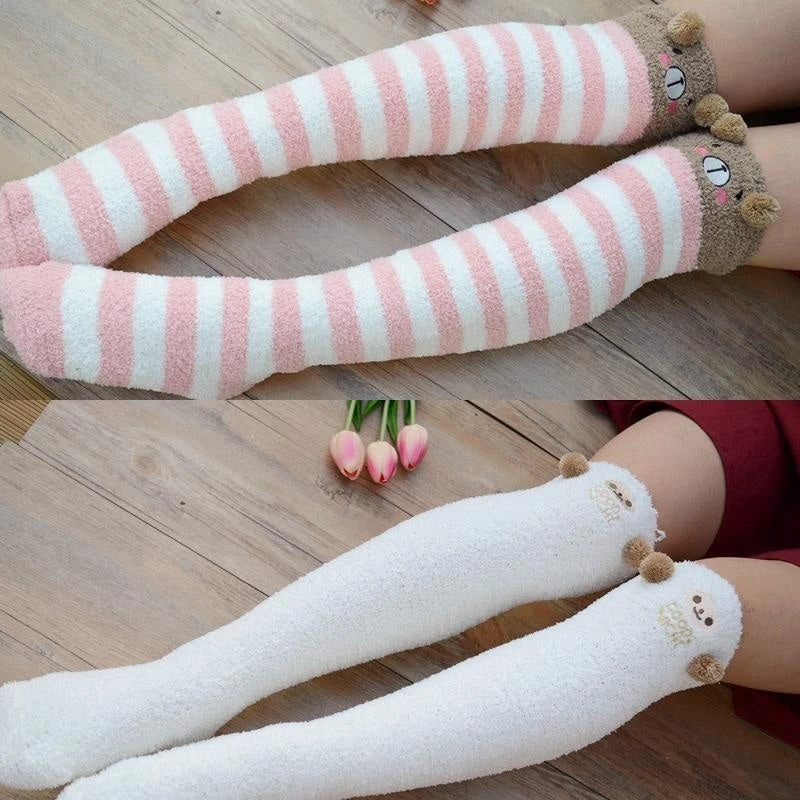 Fuzzy Thigh Highs (15+ Styles) 7 Fuzzy Thigh Highs (15+ Styles) - Image 5