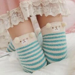 Fuzzy Thigh Highs (15+ Styles) 24 Fuzzy Thigh Highs (15+ Styles) -Clothing Discount Store fuzzy thigh highs 15 styles socks thigh high kawaii babe furry 722