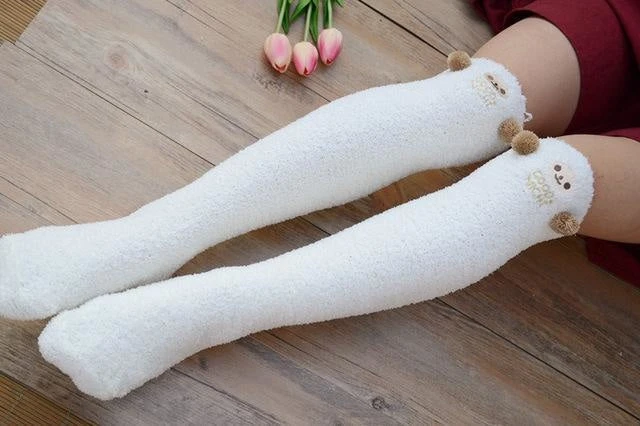 Fuzzy Thigh Highs (15+ Styles) 12 Fuzzy Thigh Highs (15+ Styles) - Image 10