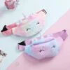 Fuzzy Unicorn Fanny Packs -Clothing Discount Store fuzzy unicorn fanny packs bag bags cross body crossbody fairy kei purse ddlg playground 175