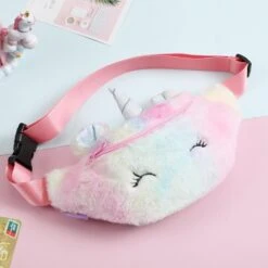 Fuzzy Unicorn Fanny Packs -Clothing Discount Store fuzzy unicorn fanny packs bag bags cross body crossbody fairy kei purse ddlg playground 545