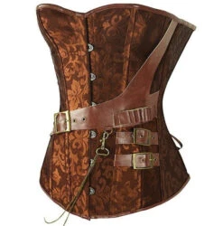 Genuine Steampunk Corsets -Clothing Discount Store genuine steampunk corsets boned brown corset clockworks corsetry cosplay kawaii babe 567