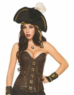 Genuine Steampunk Corsets -Clothing Discount Store genuine steampunk corsets boned brown corset clockworks corsetry cosplay kawaii babe 652
