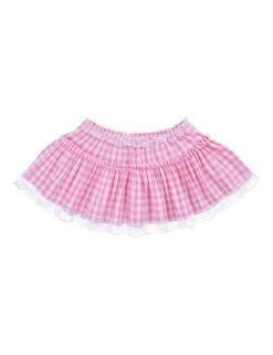 Gingham Micro Skirt -Clothing Discount Store gingham micro skirt blue plaid miniskirt pink ddlg playground 655