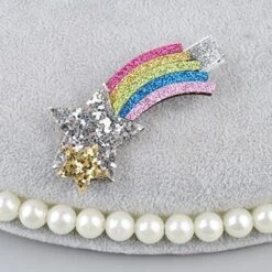 Glitter Unicorn Barettes -Clothing Discount Store glitter unicorn barettes star barette bows hair accessories clip ddlg playground 123