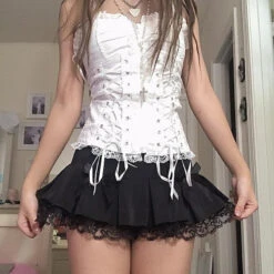 Gothic Queen Skirt -Clothing Discount Store gothic queen skirt black lace skirt clothing goth gothic skirt kawaii babe 808