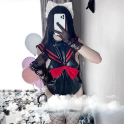 Gothic Sailor Scout Onesie -Clothing Discount Store gothic sailor scout onesie anime bodysuit bodysuits cosplay cosplaying jumpsuits rompers kawaii babe 984