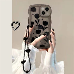Gothic Tulip IPhone Case With Chain 9 Gothic Tulip IPhone Case With Chain -Clothing Discount Store gothic tulip iphone case chain mobile phone cases tulip iphone case 287