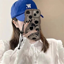 Gothic Tulip IPhone Case With Chain 10 Gothic Tulip IPhone Case With Chain -Clothing Discount Store gothic tulip iphone case chain mobile phone cases tulip iphone case 538