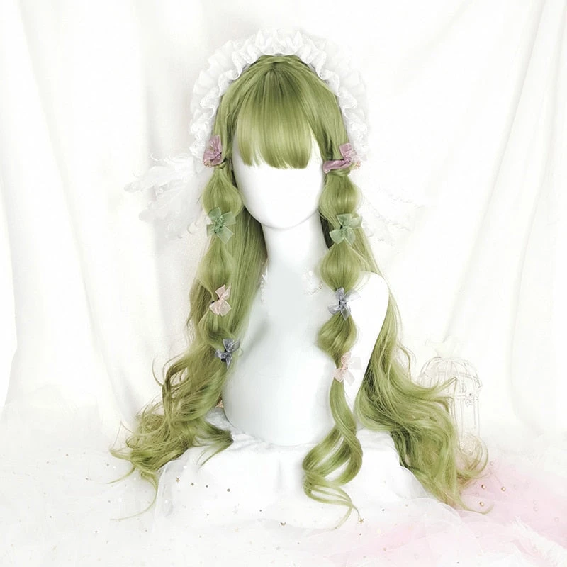 Green Long Wavy Cosplay Wig 5 Green Long Wavy Cosplay Wig - Image 3