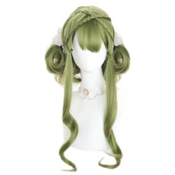 Green Long Wavy Cosplay Wig 13 Green Long Wavy Cosplay Wig -Clothing Discount Store green lolita wig wigs lolita wig green cosplay cosplay wigs 645