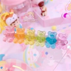 Gummy Bear Hair Clippies 16 Gummy Bear Hair Clippies -Clothing Discount Store gummy bear hair clippies barette barettes barrette barrettes bears accessories ddlg playground 635