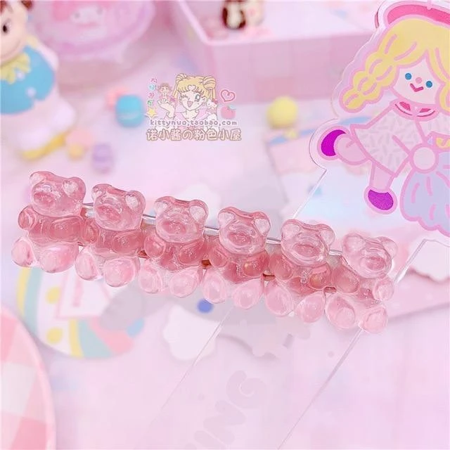 Gummy Bear Hair Clippies 10 Gummy Bear Hair Clippies - Image 8