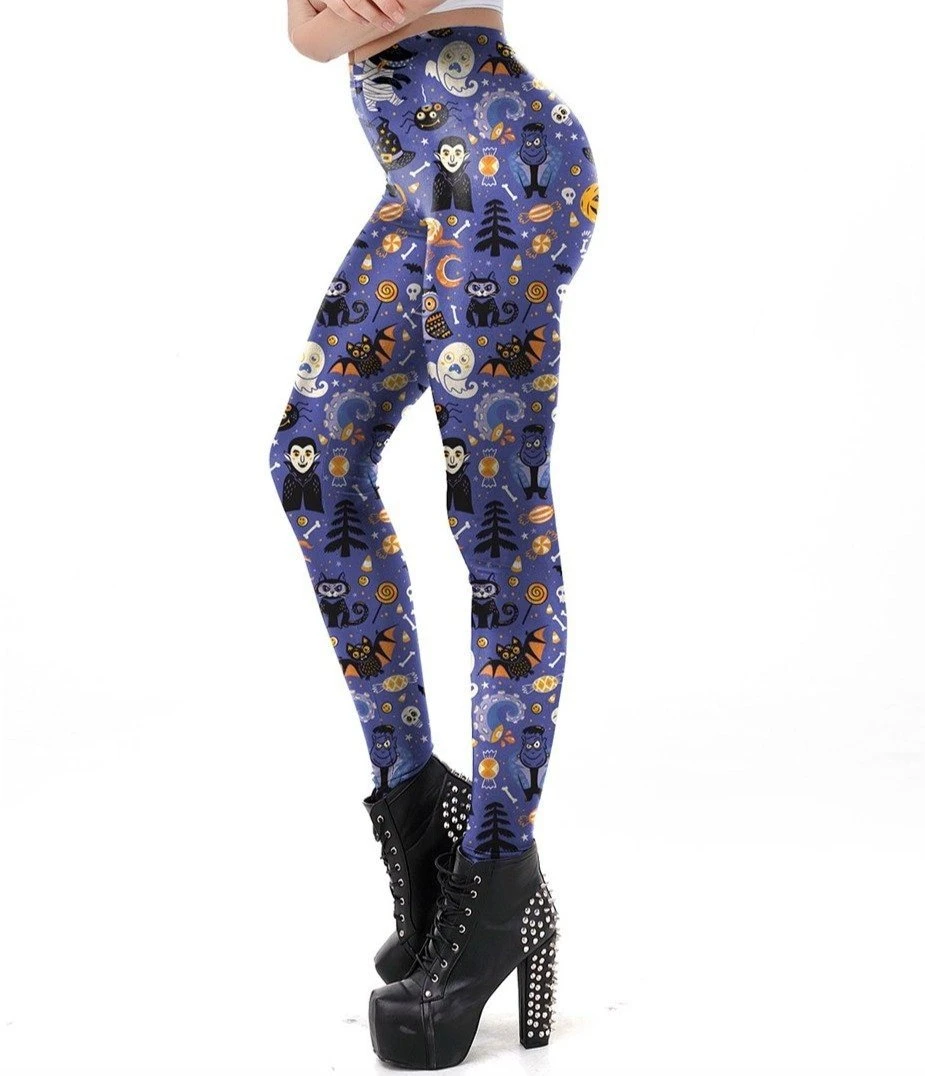 Halloween Collage Leggings 4 Halloween Collage Leggings - Image 2