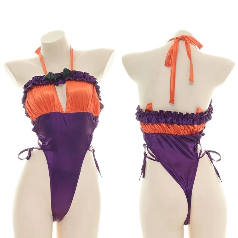Halloween Ruffled Bodysuit 3 Halloween Ruffled Bodysuit