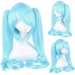 Hatsune Cosplay Wig 17 Hatsune Cosplay Wig -Clothing Discount Store hatsune cosplay wig wigs kawaii aesthetic twin tails cosplay 816