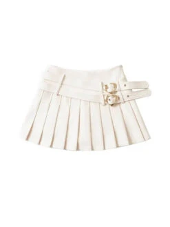 Heart Buckle Pleated Skirt 13 Heart Buckle Pleated Skirt -Clothing Discount Store heart buckle pleated skirt skirt belt buckle pleated pleated skirt 168