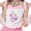Heartbreak Bunny Cami Top -Clothing Discount Store heartbreak bunny cami top clothing tops kawaii aesthetic bear bears 764