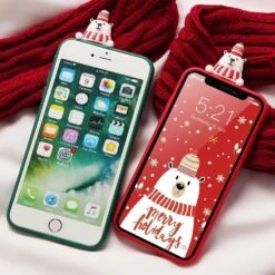 Holiday Critters IPhone Case -Clothing Discount Store holiday critters iphone case apple cases covers festive phone ddlg playground kawaii babe 278